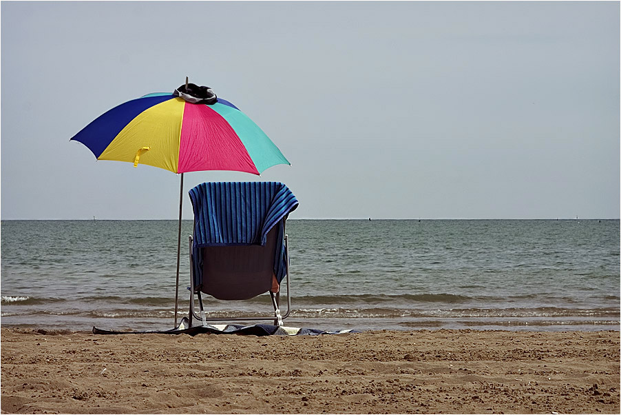 Strandidyll mit Badehose