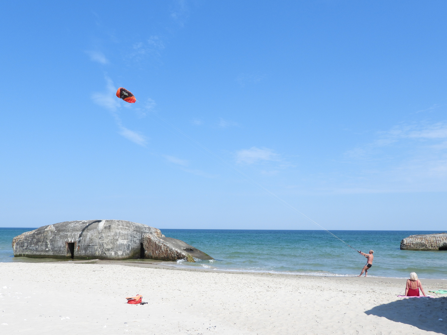 Strandidyll mit Bunker