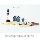 Strandidylle mit Möwe