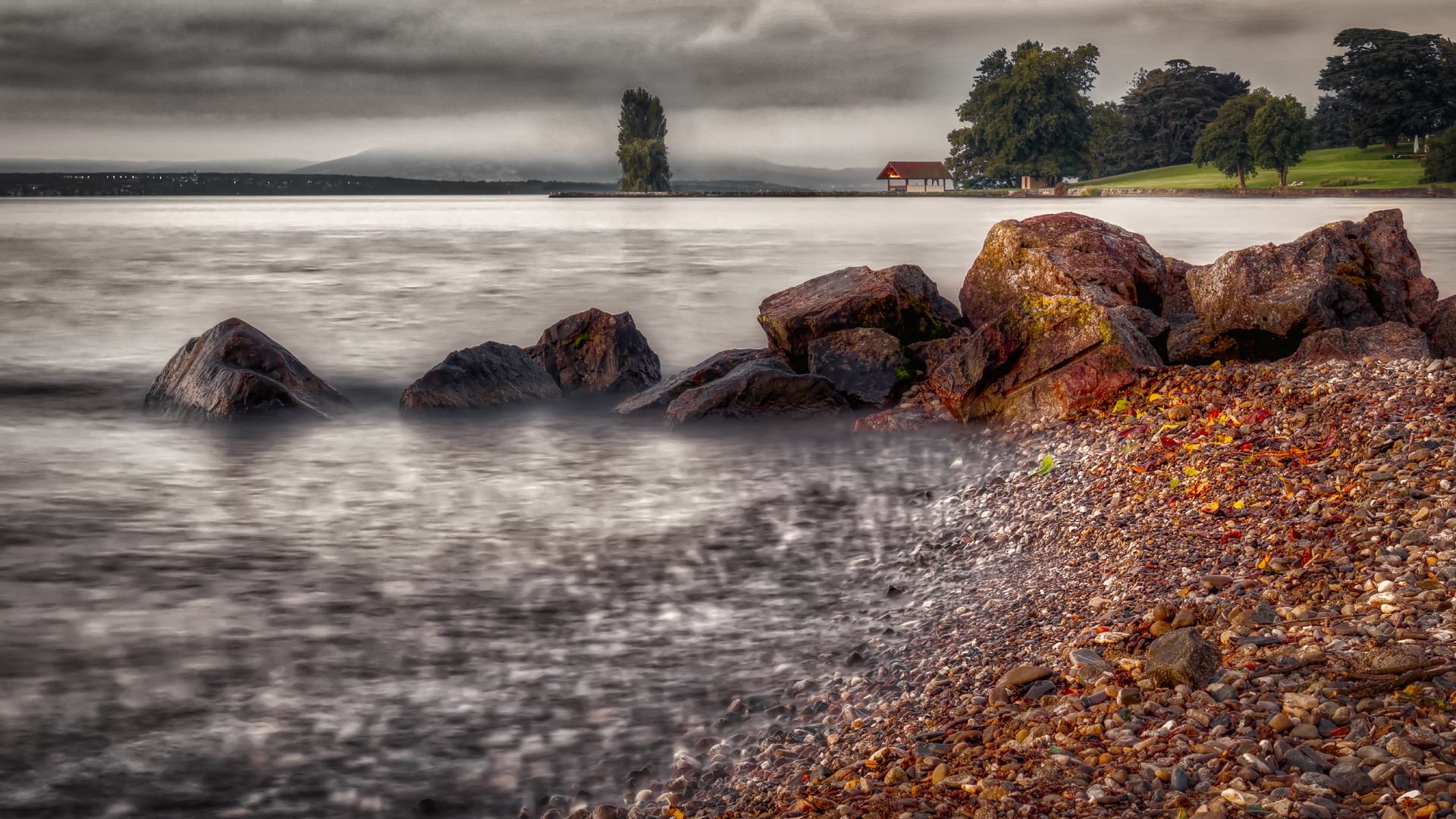 Strandimpression am Genfer See