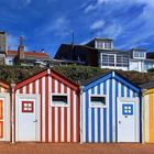 Strandkabinen in Ortigueira/Galizien