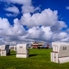 Strandkörbe am Dockkoog, Husum