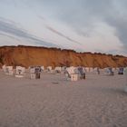 Strandkörbe am roten Kliff bei Kampen (2)