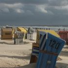 Strandkörbe am Strand von Langeoog