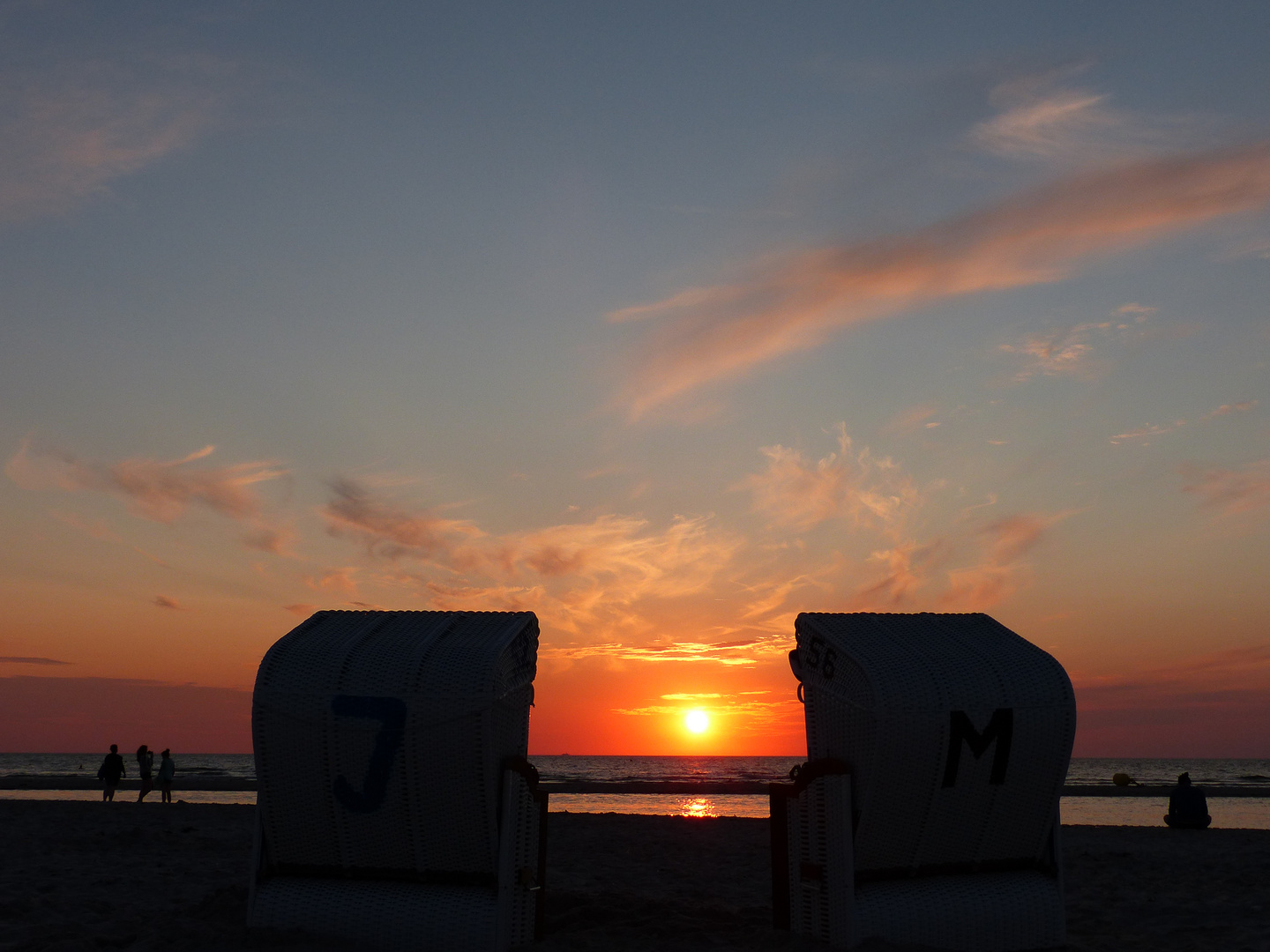 Strandkörbe am Strand von Norddorf