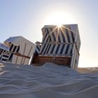 Strandkörbe am Strand von Ording