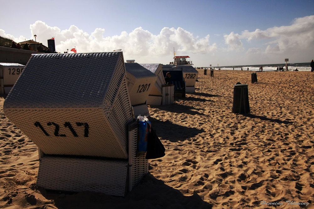 Strandkörbe am Strand von Westerland / Sylt