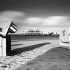 Strandkörbe am Teehaus