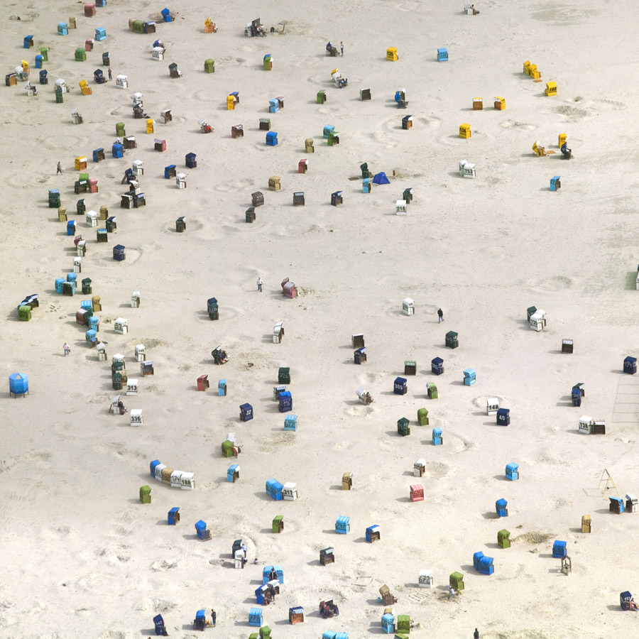 Strandkörbe an der Nordsee