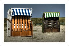 Strandkörbe an der Nordsee