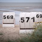 Strandkörbe an der Nordsee