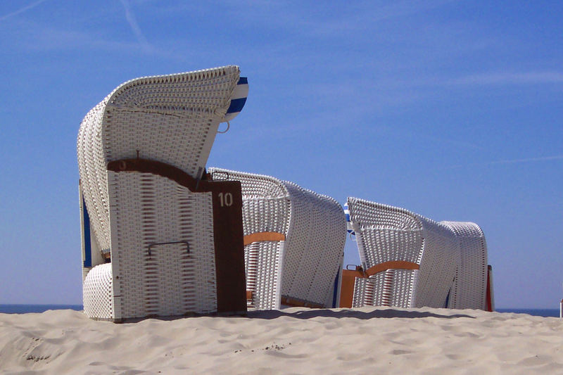 Strandkörbe auf Borkum