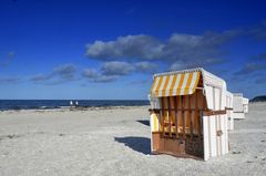 Strandkörbe  auf der Insel Hiddensee  