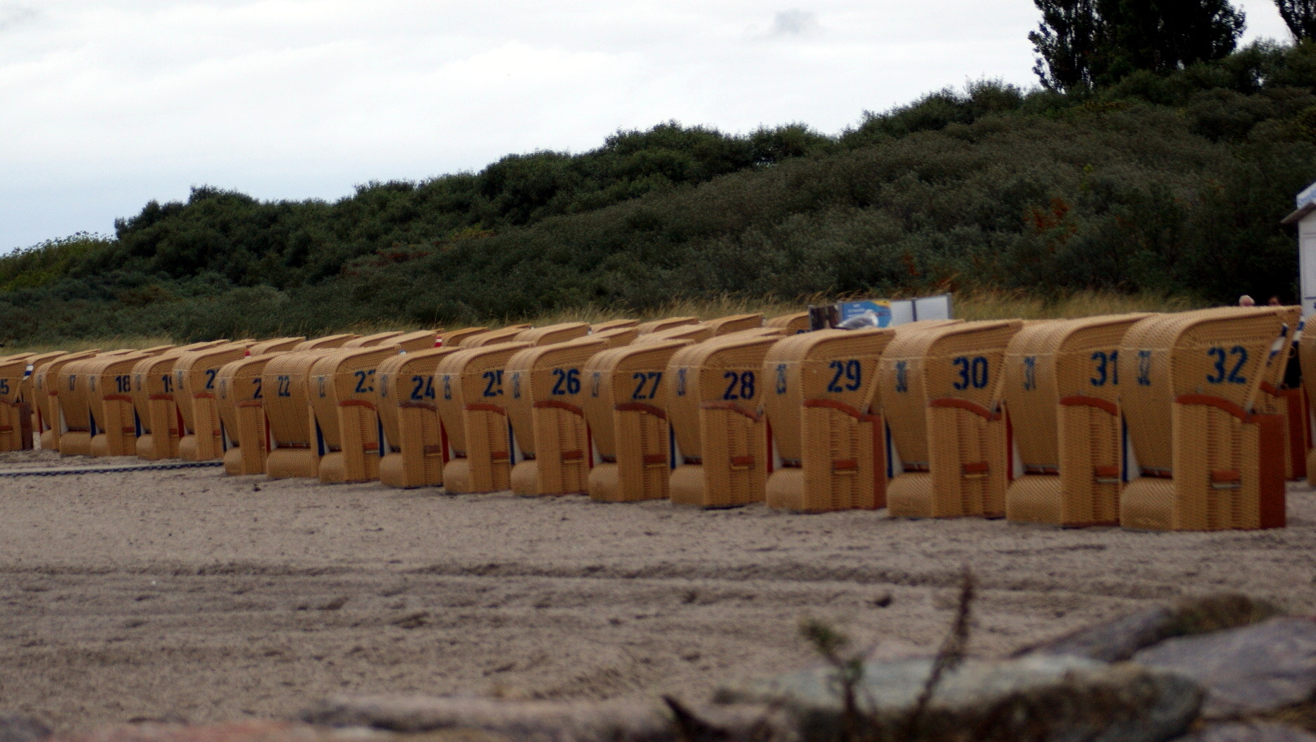 Strandkörbe auf der Insel Poel