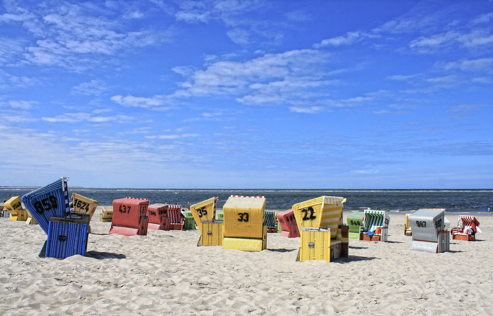 Strandkörbe auf Langeoog