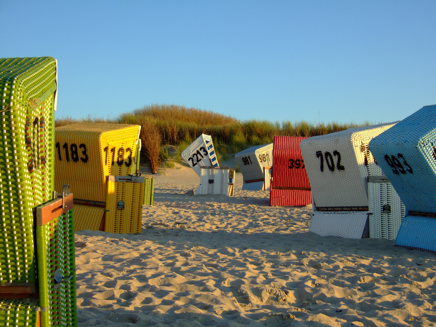 Strandkörbe auf Langeoog