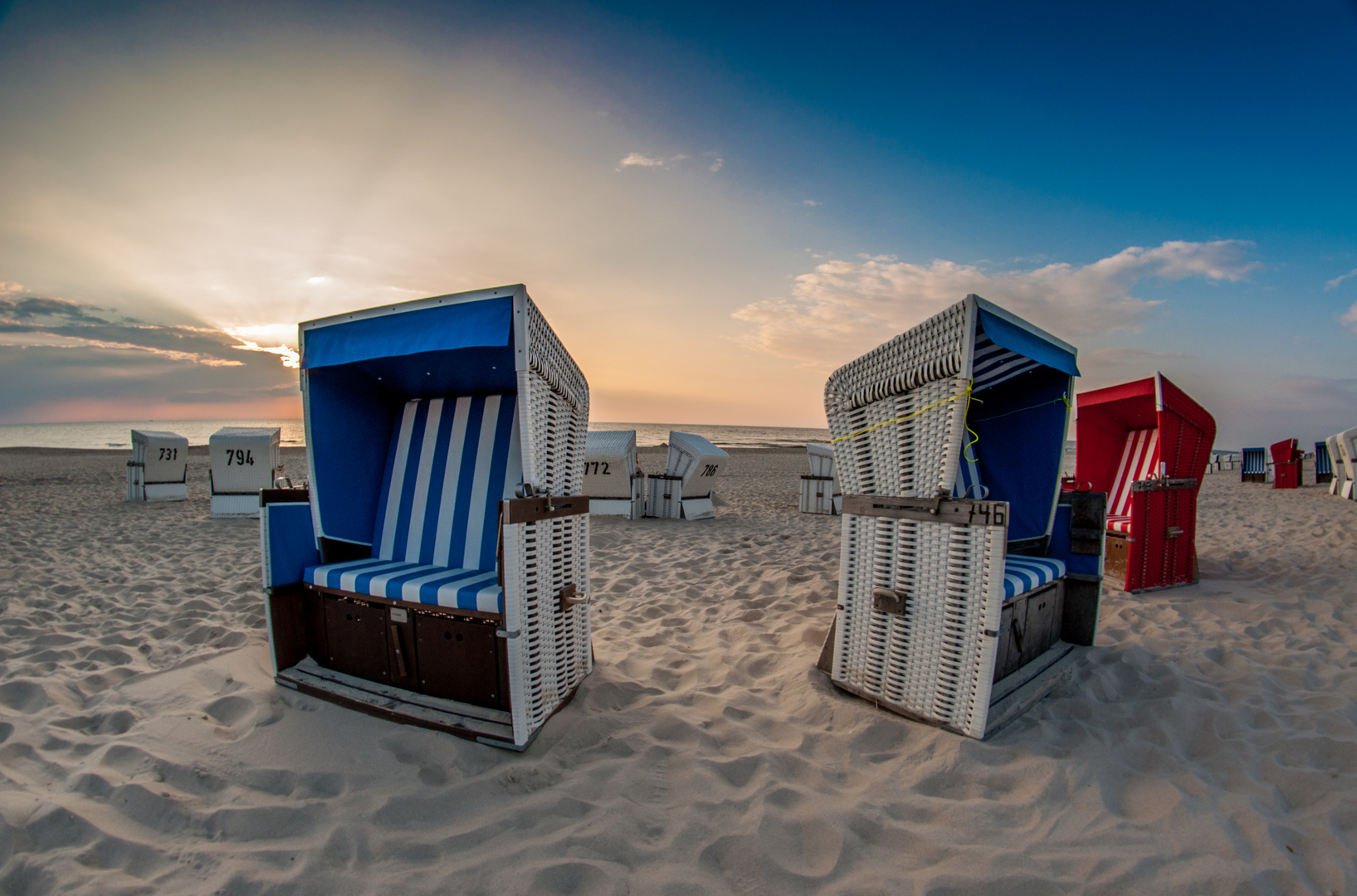 Strandkörbe auf Sylt