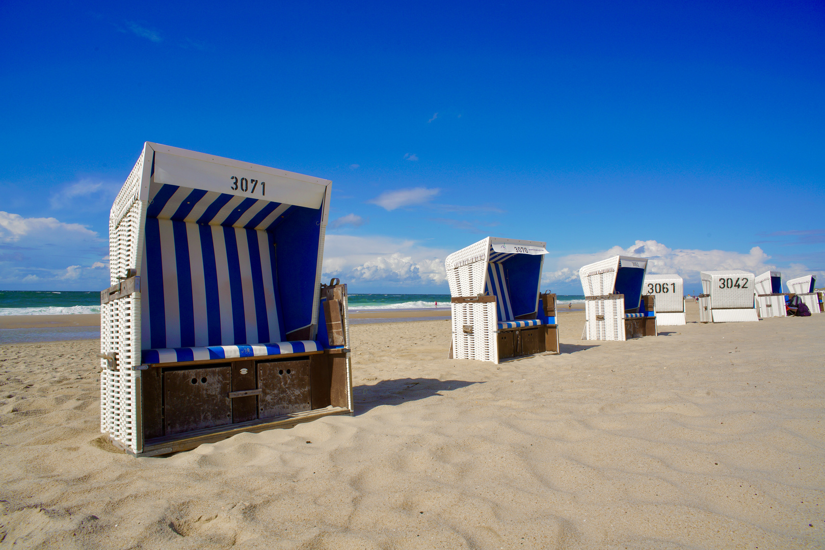 Strandkörbe auf Sylt Foto & Bild landschaft, meer & strand, wasser
