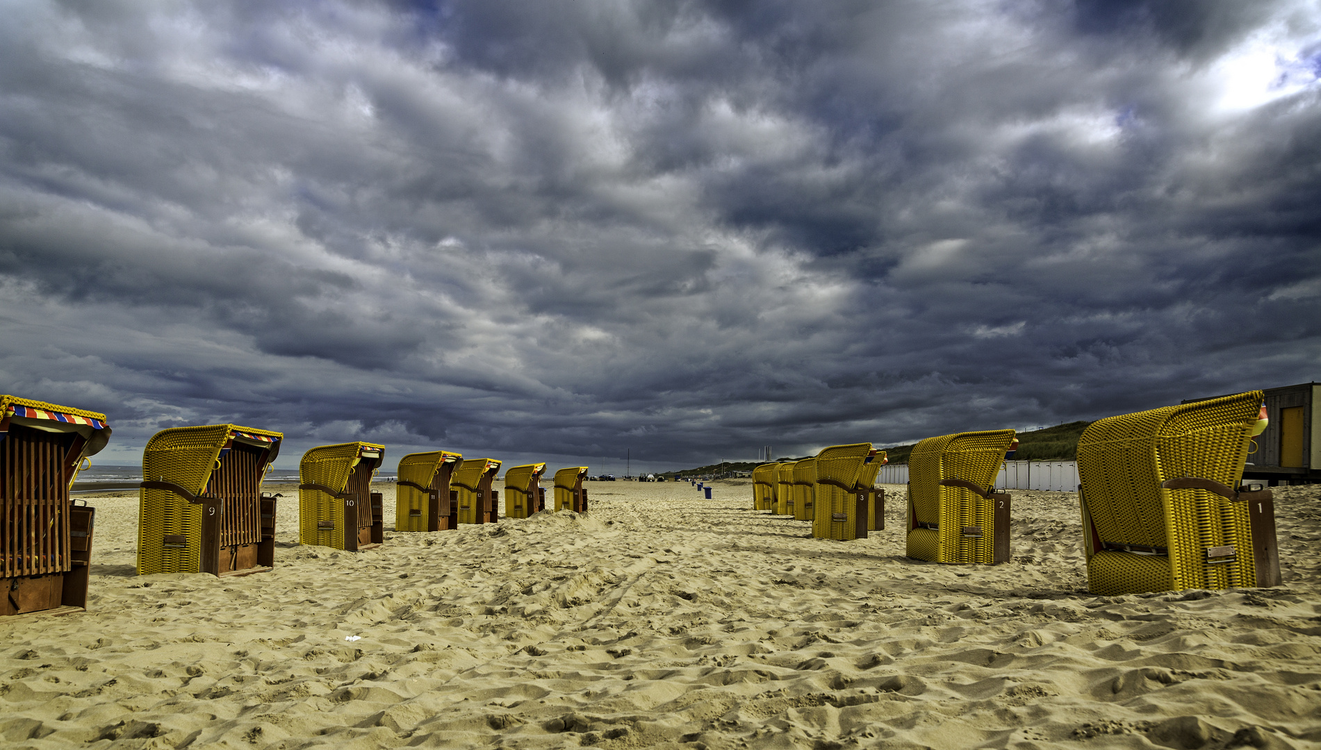 Strandkörbe bei Egmont aan Zee