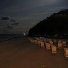 strandkörbe bei nacht