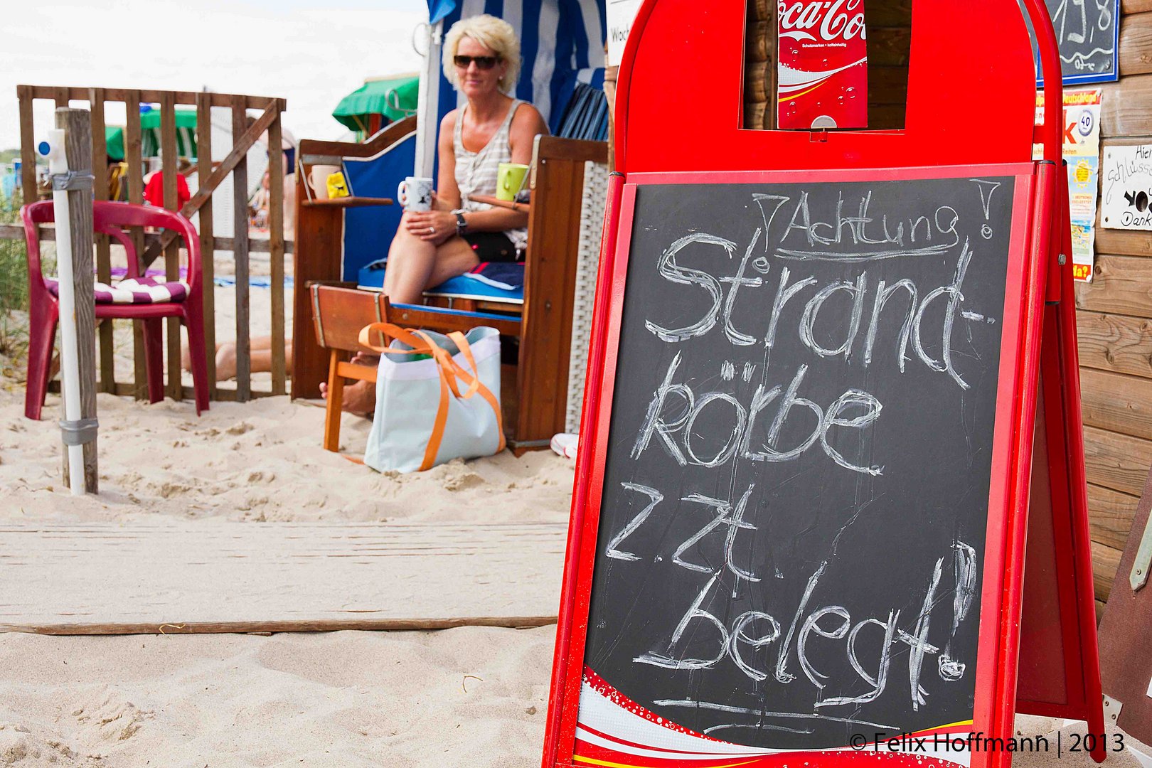 Strandkörbe belegt