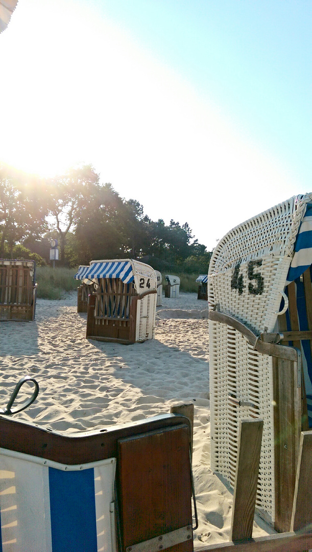 Strandkörbe im Sommer