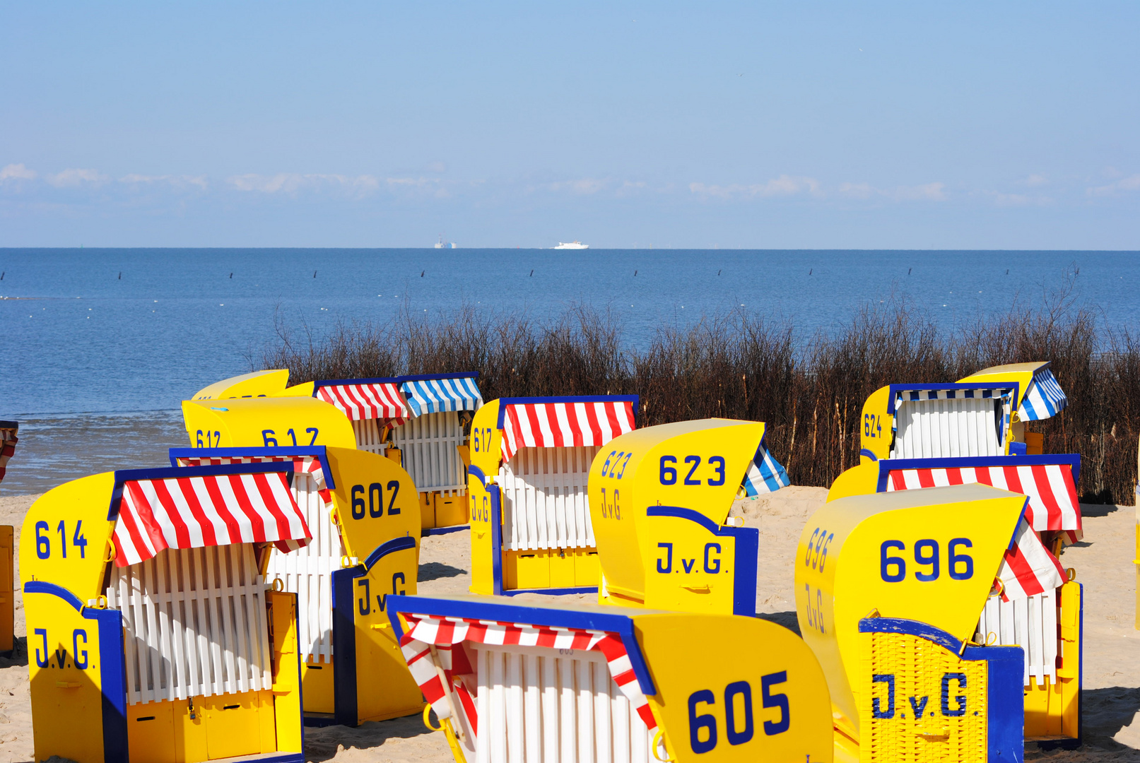 Strandkörbe in Cuxhaven