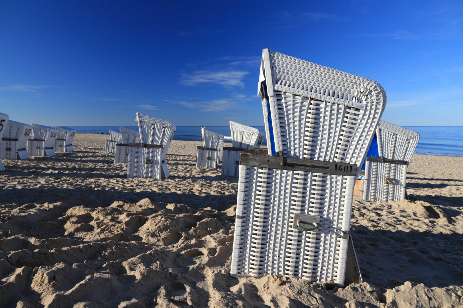 Strandkörbe in der Sonne