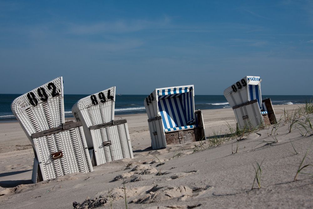 Strandkörbe in der Sonne