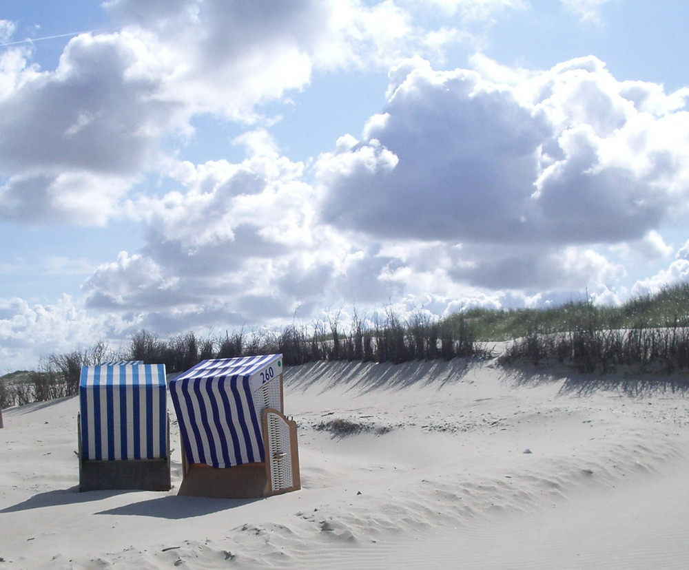 Strandkoerbe in Erwartung .....