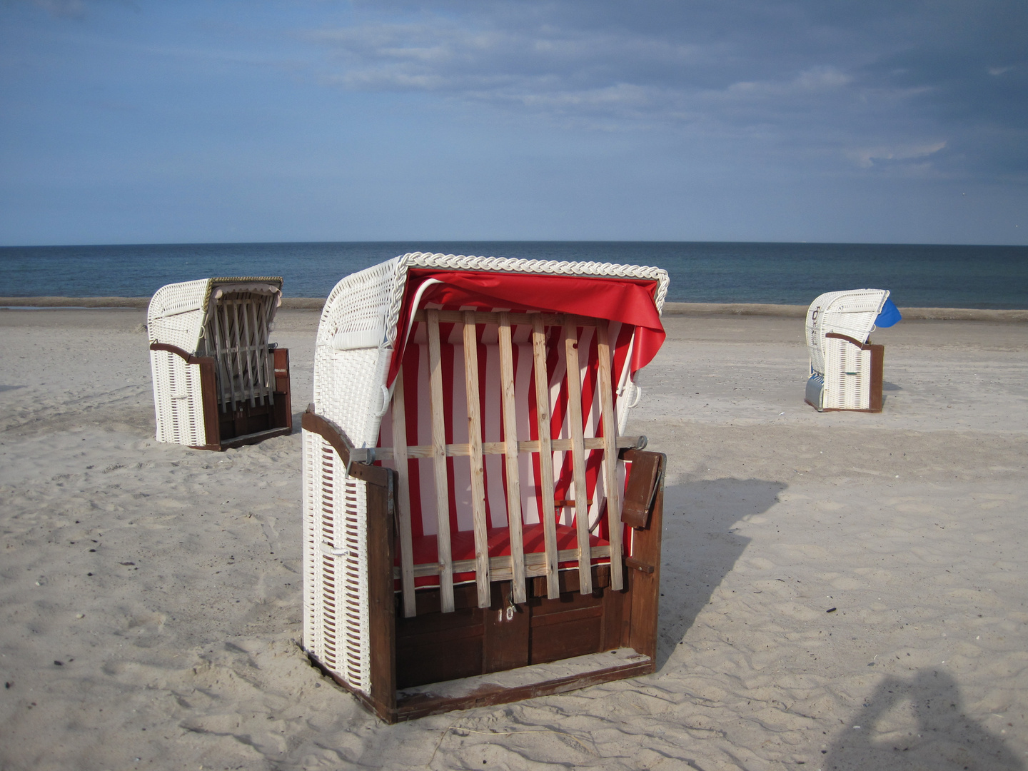 Strandkörbe ohne Inhalt