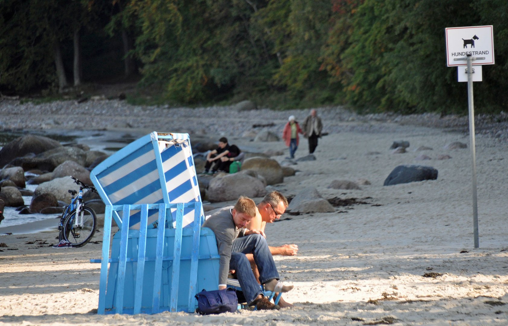 Strandkorb abseits