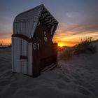 Strandkorb am Nordstrand auf Borkum 