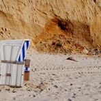 strandkorb am roten kliff