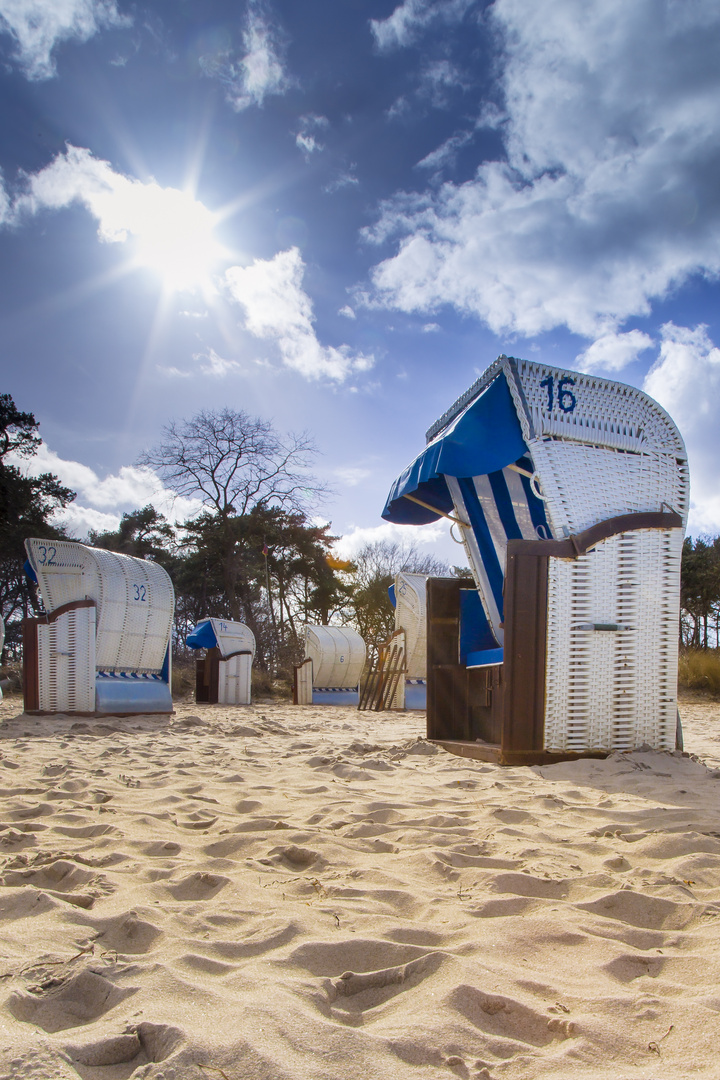 Strandkorb am Timmendorfer Strand