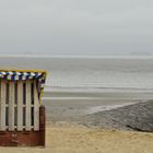 Strandkorb an der Nordsee