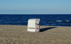 Strandkorb an der Ostsee