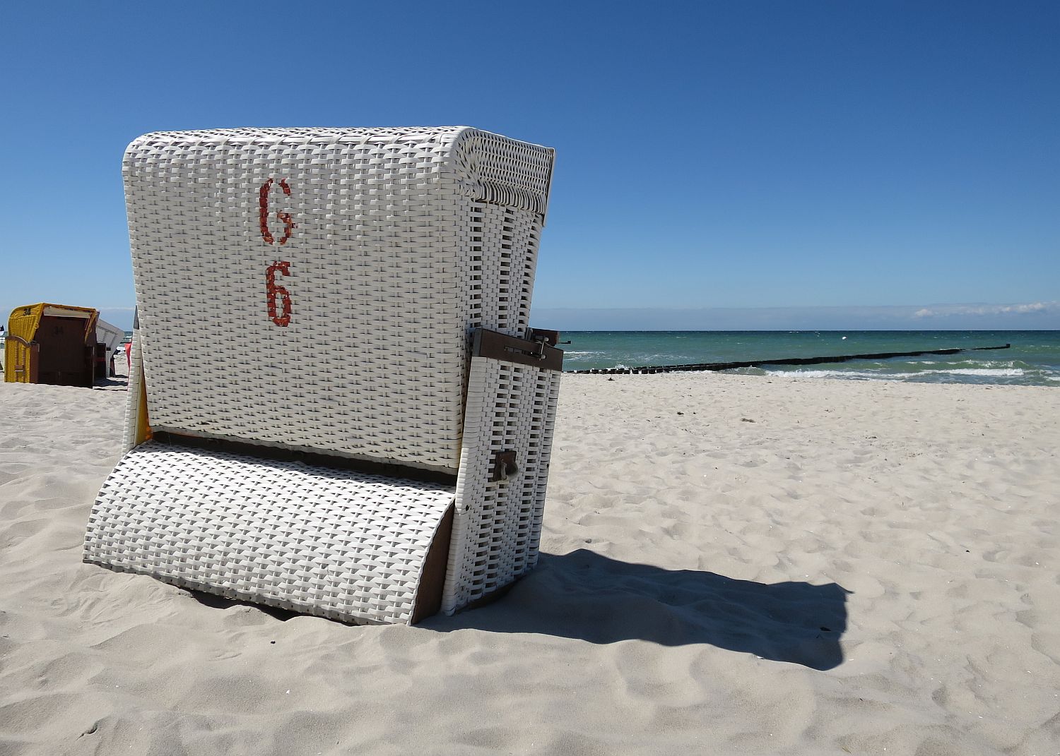 Strandkorb an der Ostsee