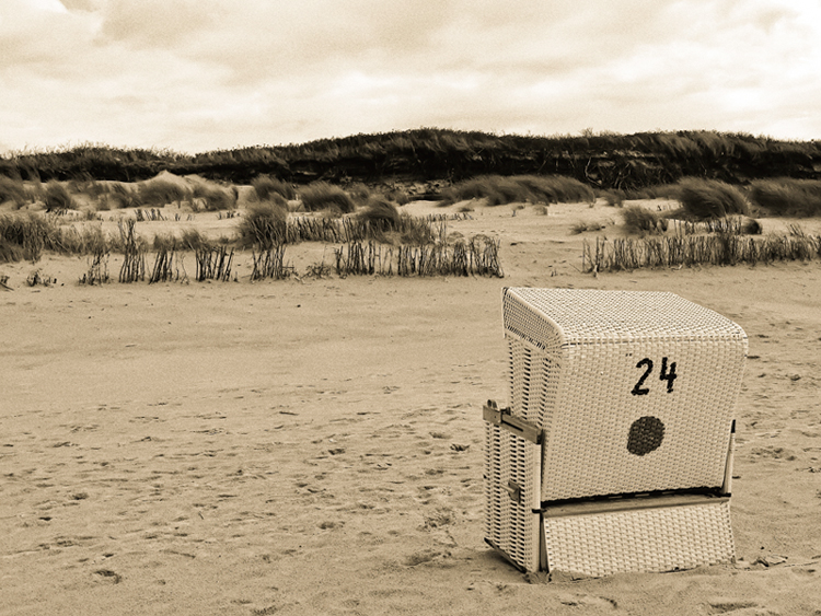 Strandkorb auf Sylt