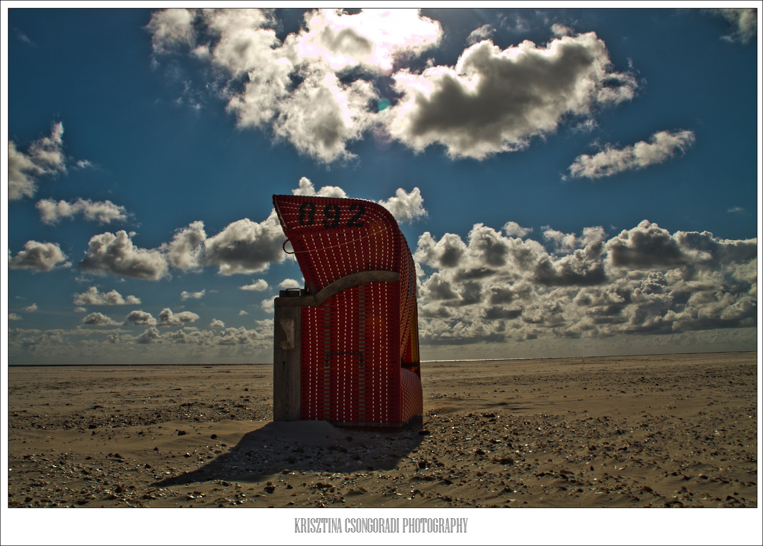 Strandkorb im Rampenlicht