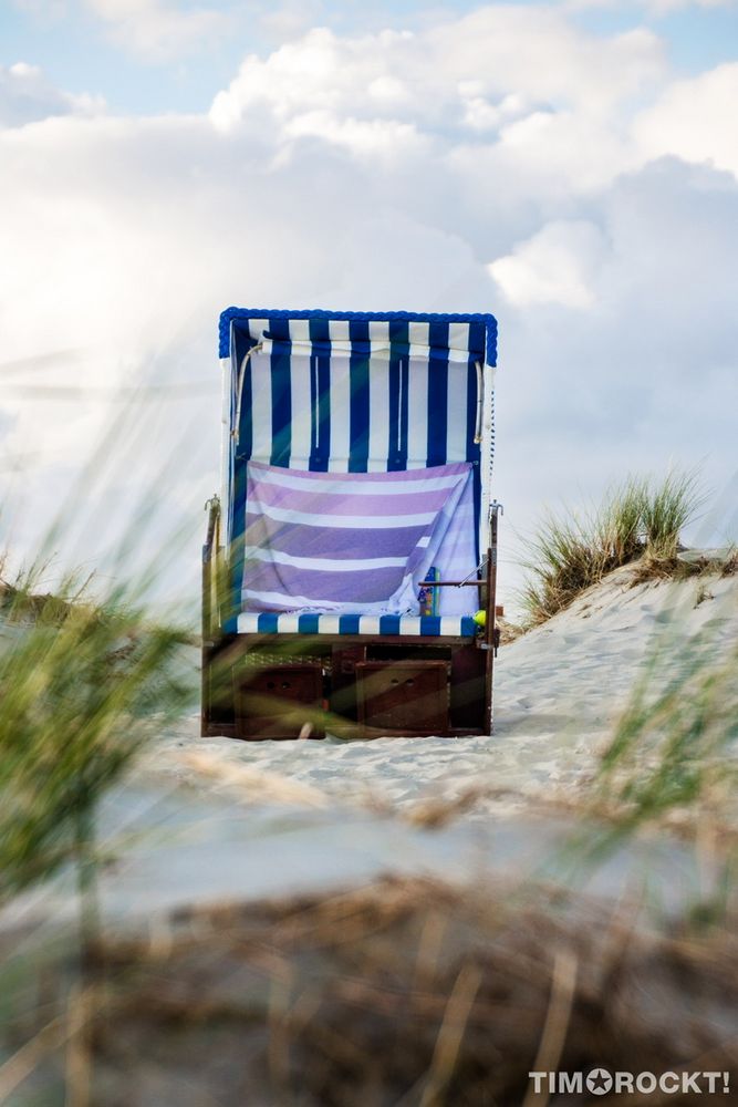 Strandkorb in den Dünen