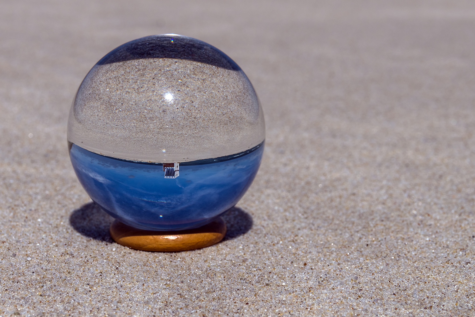 Strandkorb in der Kugel