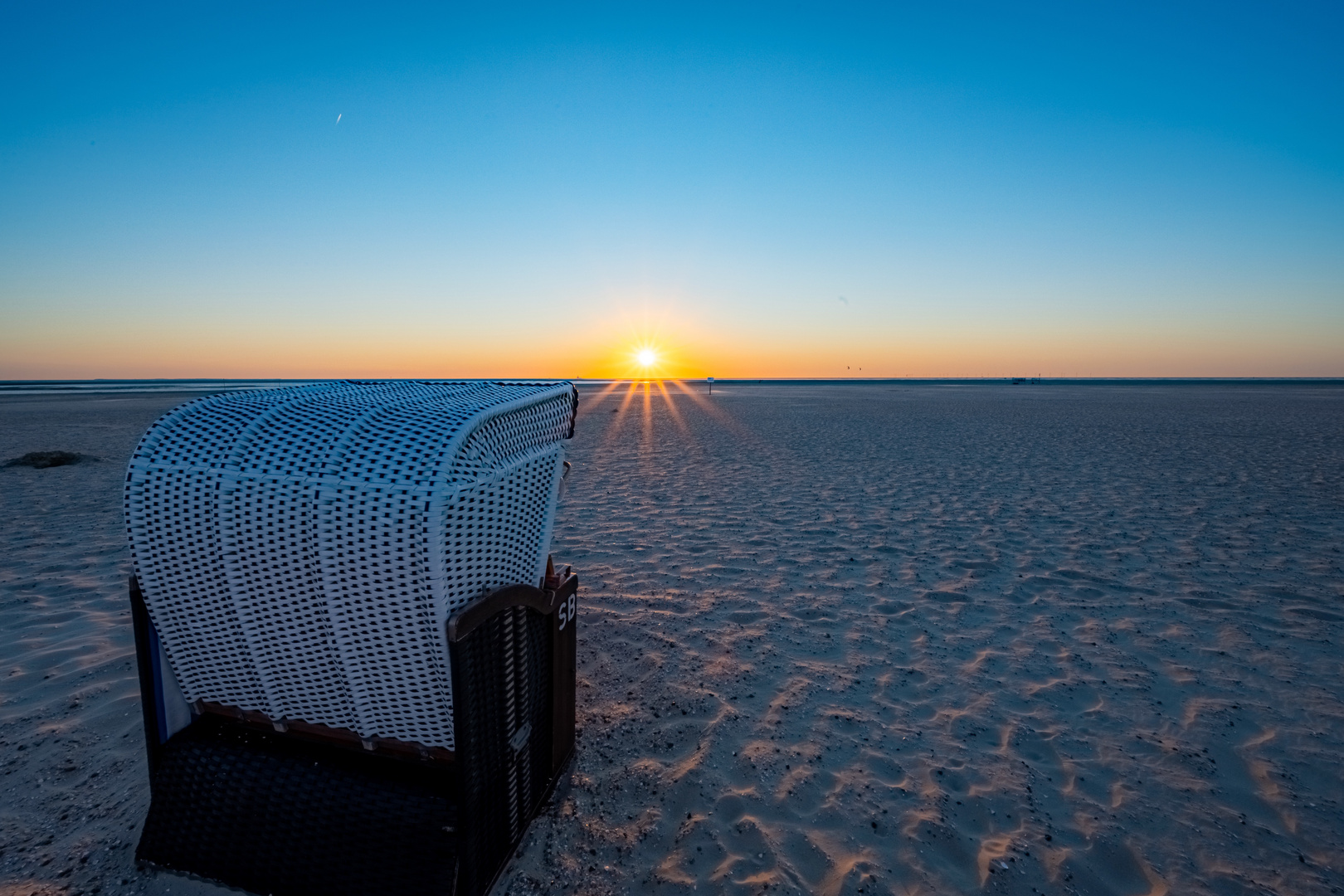 Strandkorb mit Aussicht.