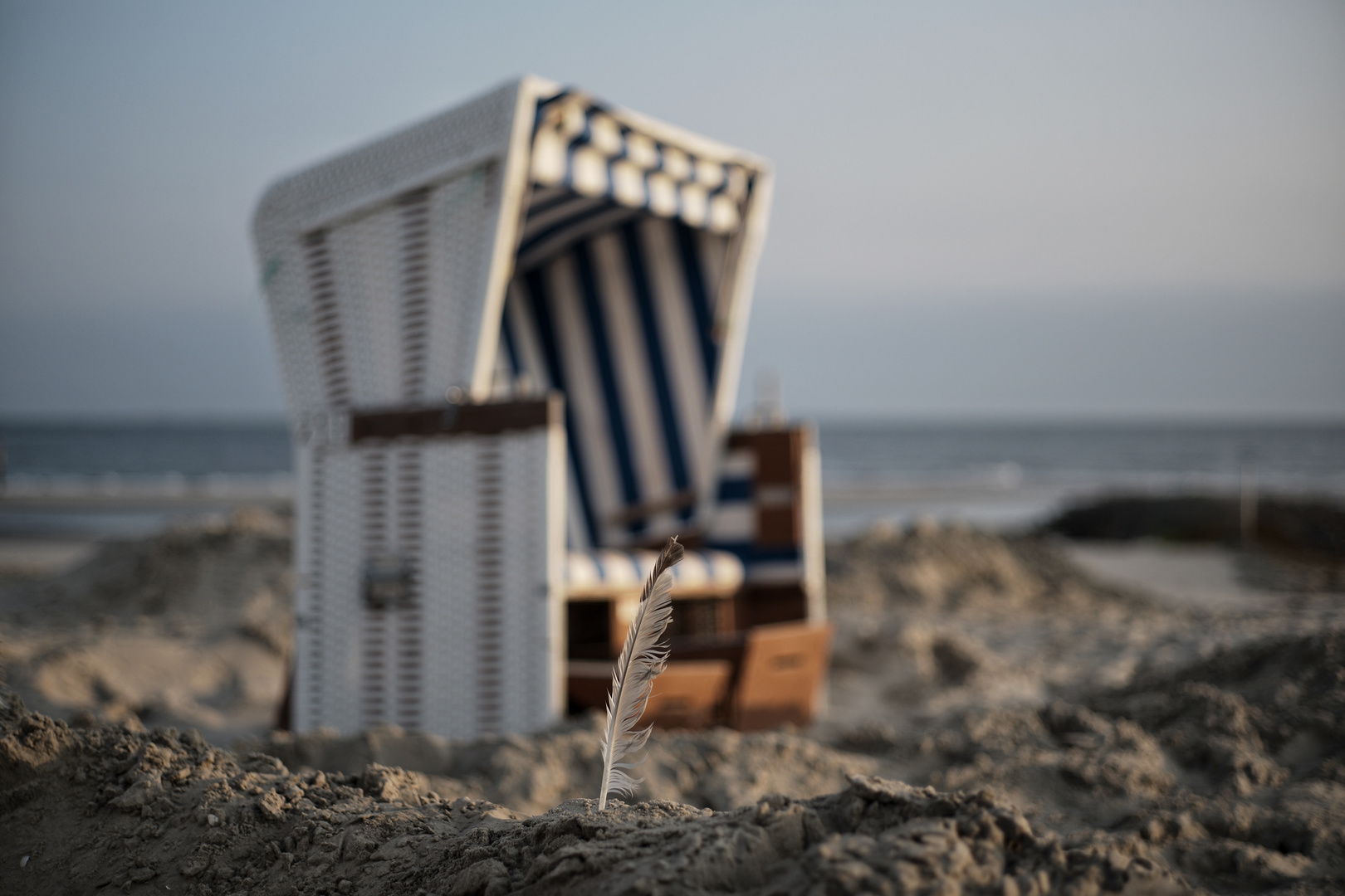 Strandkorb mit Feder