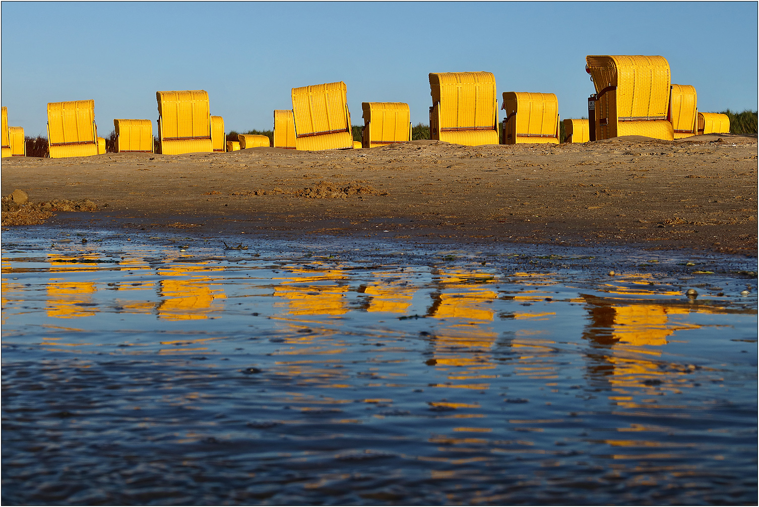 Strandkorb-Spiegelung...