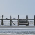 Strandkorbpodest in SPO nach dem Sturm Xaver