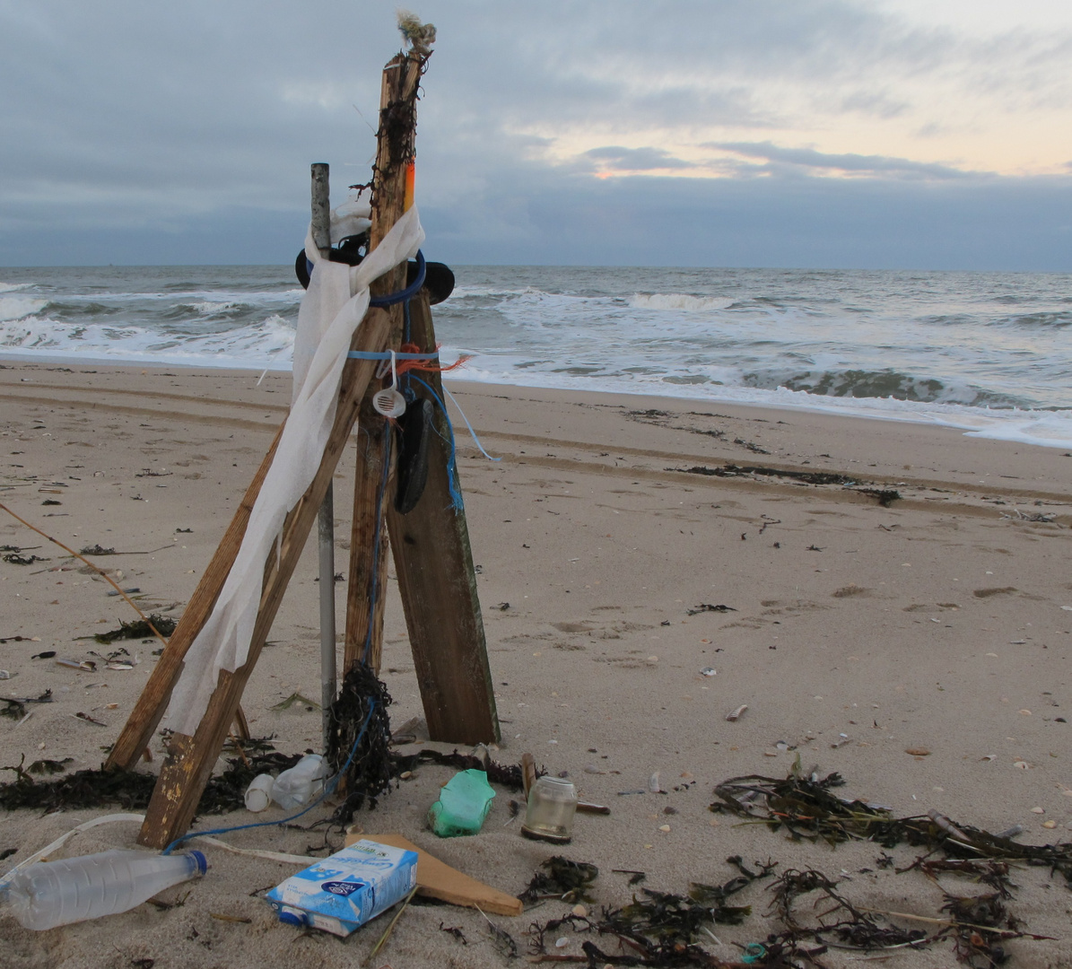 Strandkunst an der Nordsee