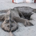 Strandkunstwerk in Norddeich