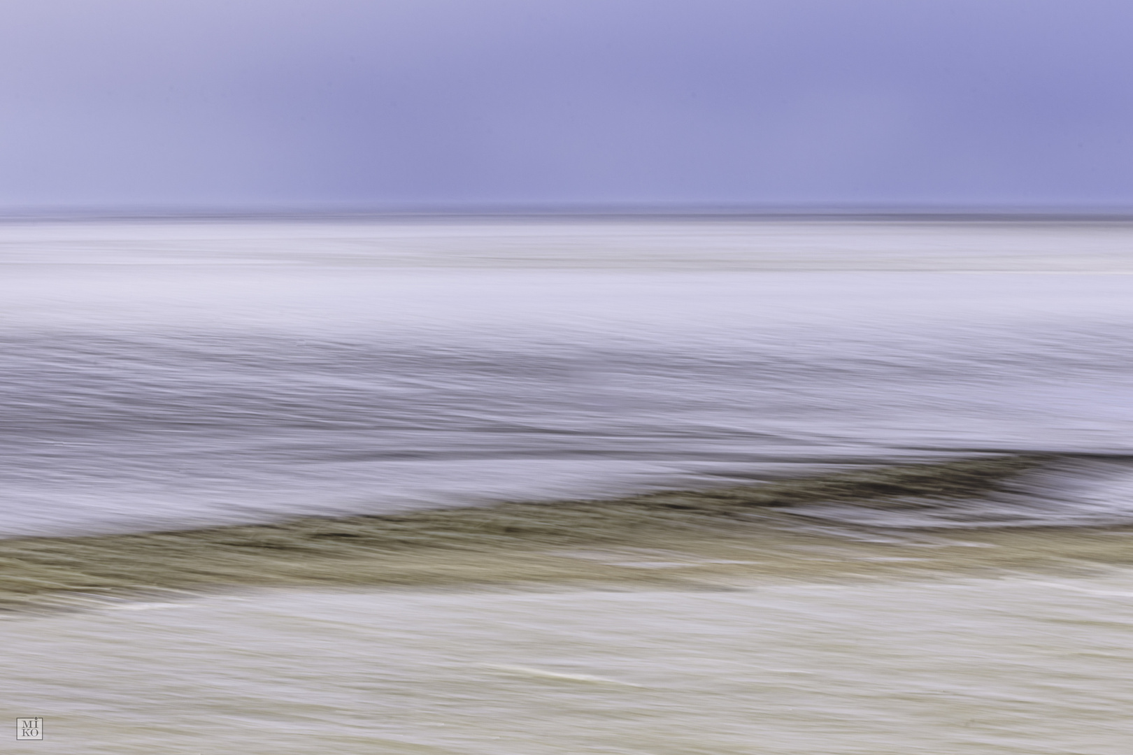 Strandlandschaft auf Eiderstedt - Abstraktion