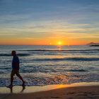 Strandlauf auch zu dieser Zeit in Playa de Muro  Mallorca